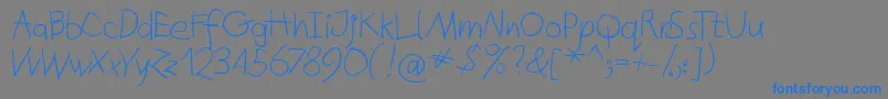 fuente Quicktypes – Fuentes Azules Sobre Fondo Gris