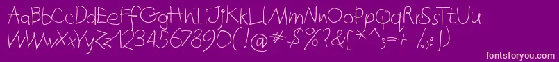 fuente Quicktypes – Fuentes Rosadas Sobre Fondo Morado