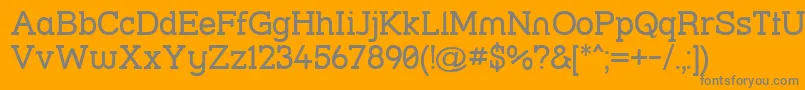 Strsl Font – Gray Fonts on Orange Background