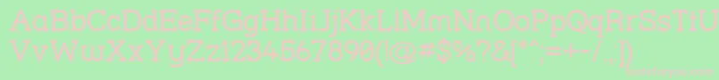 Strsl Font – Pink Fonts on Green Background