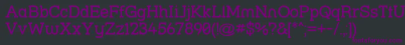 Шрифт Strsl – фиолетовые шрифты на чёрном фоне