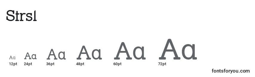Strsl Font Sizes