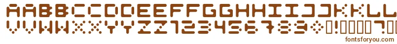 フォント525Roun – 茶色のフォント