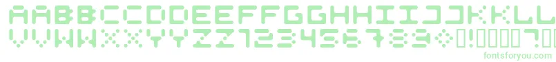 525Roun Font – Green Fonts on White Background