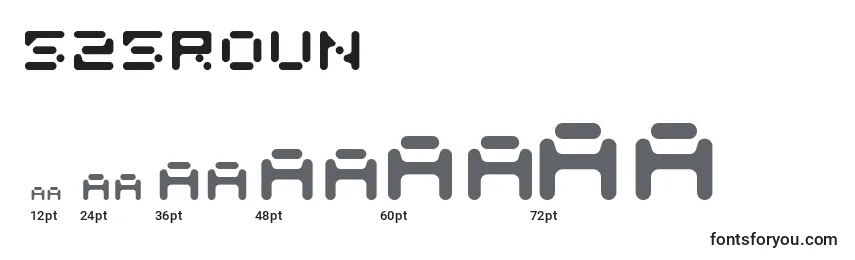 525Roun Font Sizes