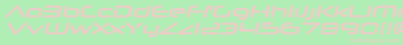 NeuropolnovaxpBolditalic Font – Pink Fonts on Green Background