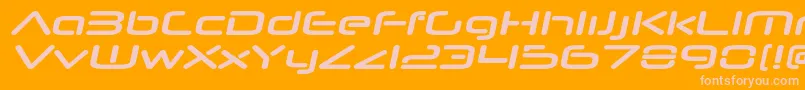 NeuropolnovaxpBolditalic Font – Pink Fonts on Orange Background