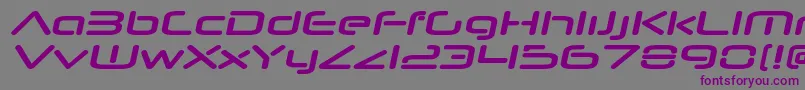 NeuropolnovaxpBolditalic Font – Purple Fonts on Gray Background