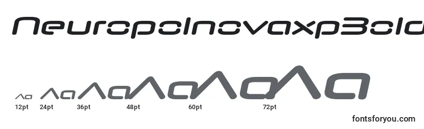 NeuropolnovaxpBolditalic Font Sizes