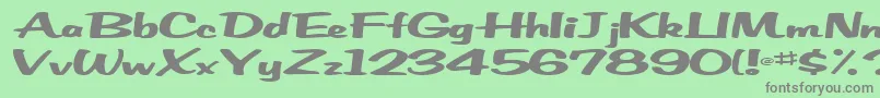 Empower42RegularTtext Font – Gray Fonts on Green Background