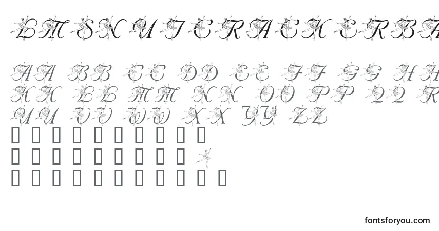 Czcionka LmsNutcrackerBallet – alfabet, cyfry, specjalne znaki