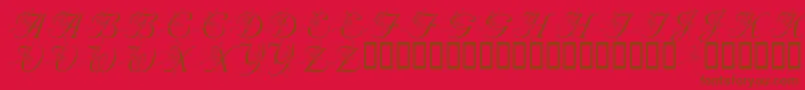 Weitere Informationen zur LmsNutcrackerBallet-Schriftart LmsNutcrackerBallet-Schriftart – Braune Schriften auf rotem Hintergrund