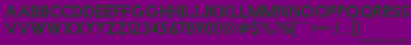 FacileSans Font – Black Fonts on Purple Background