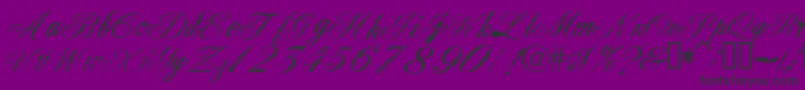 Civilian-Schriftart – Schwarze Schriften auf violettem Hintergrund