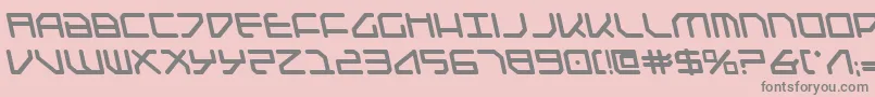 FederapolisLeftalicBold Font – Gray Fonts on Pink Background