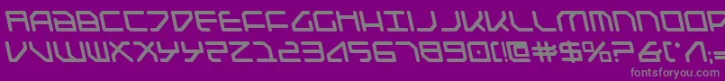 FederapolisLeftalicBold Font – Gray Fonts on Purple Background