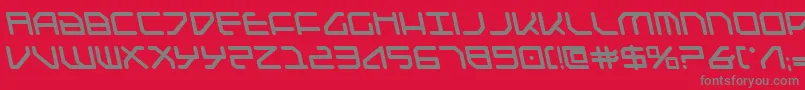 FederapolisLeftalicBold Font – Gray Fonts on Red Background