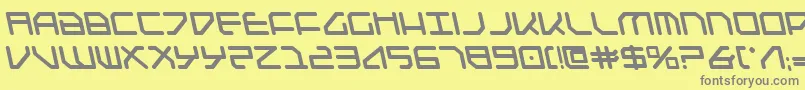 FederapolisLeftalicBold Font – Gray Fonts on Yellow Background