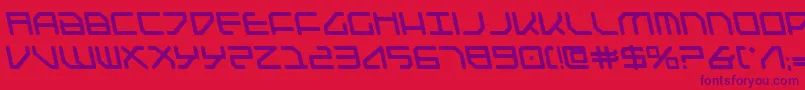 FederapolisLeftalicBold Font – Purple Fonts on Red Background