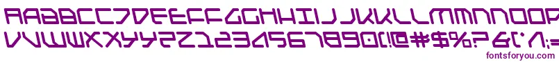 FederapolisLeftalicBold-fontti – violetit fontit valkoisella taustalla