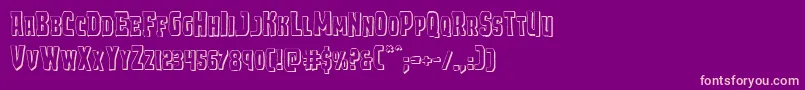 Demonpriest3D Font – Pink Fonts on Purple Background