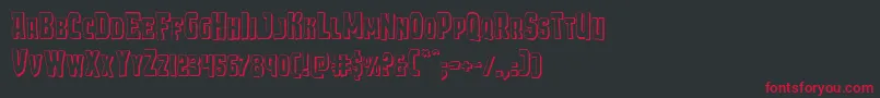 Demonpriest3D Font – Red Fonts on Black Background