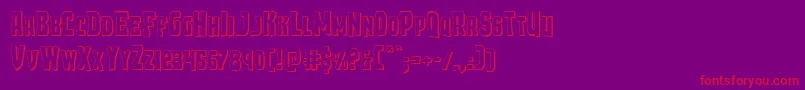 Demonpriest3D Font – Red Fonts on Purple Background