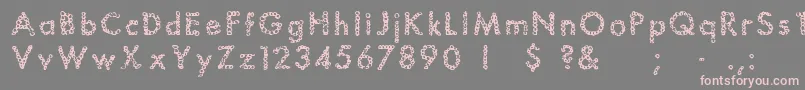 More about Bubbles Font Bubbles Font – Pink Fonts on Gray Background