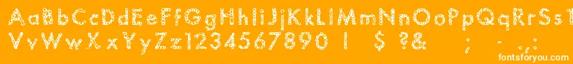 More about Bubbles Font Bubbles Font – White Fonts on Orange Background