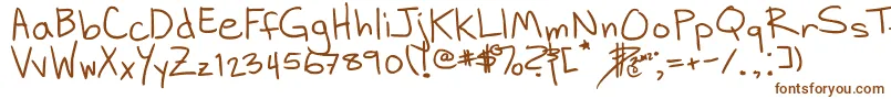 DhHandScribblies Font – Brown Fonts