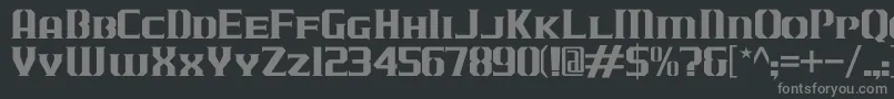 JLogCameronEdgeSmallCaps Font – Gray Fonts on Black Background