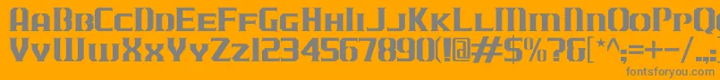 fuente JLogCameronEdgeSmallCaps – Fuentes Grises Sobre Fondo Naranja