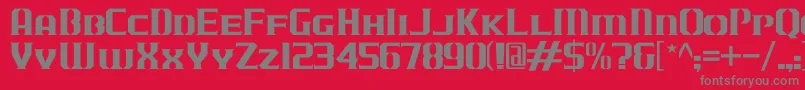 JLogCameronEdgeSmallCaps Font – Gray Fonts on Red Background