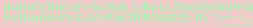 JLogCameronEdgeSmallCaps Font – Green Fonts on Pink Background