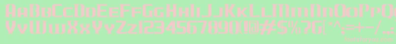 JLogCameronEdgeSmallCaps Font – Pink Fonts on Green Background