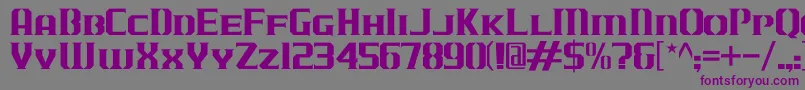 JLogCameronEdgeSmallCaps Font – Purple Fonts on Gray Background