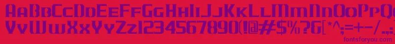 JLogCameronEdgeSmallCaps Font – Purple Fonts on Red Background