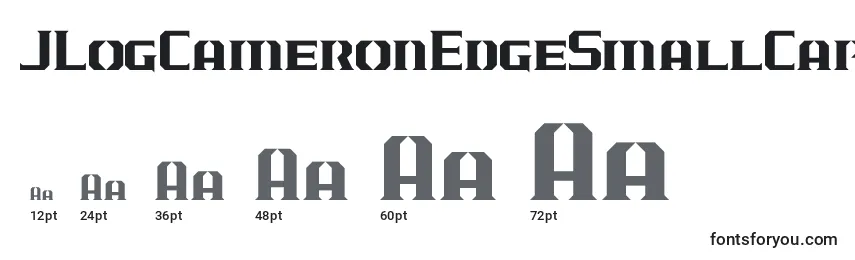 Größen der Schriftart JLogCameronEdgeSmallCaps