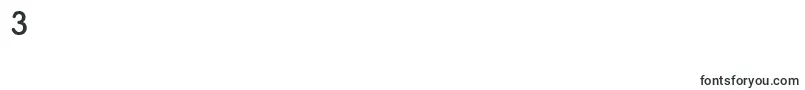 フォントElementarySfBold – フォント数字3