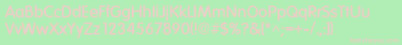 フォントElementarySfBold – 緑の背景にピンクのフォント