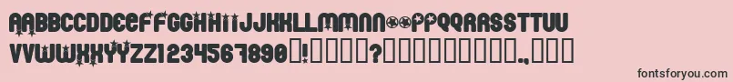 Pornstar Font – Black Fonts on Pink Background