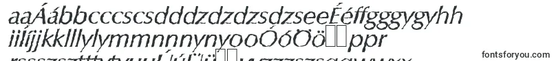 Шрифт ColumbiarandomItalic – венгерские шрифты