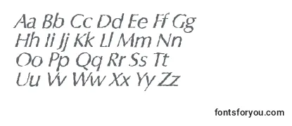 Review of the ColumbiarandomItalic Font