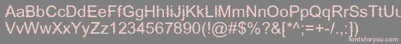 ZingDiddlyDooZapped Font – Pink Fonts on Gray Background