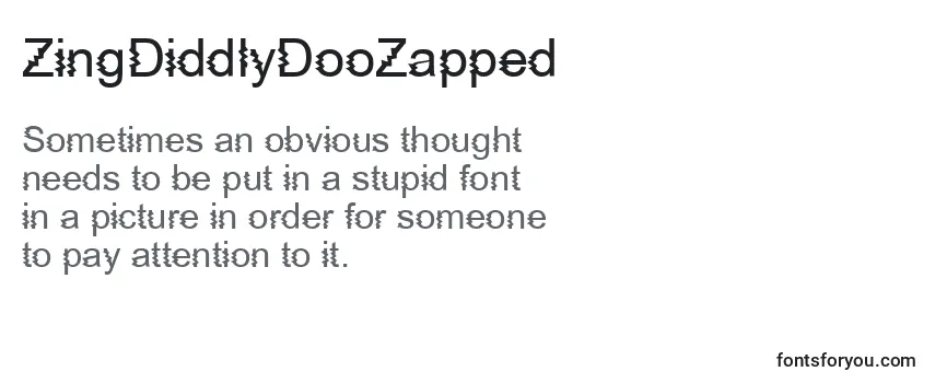 ZingDiddlyDooZapped フォントのレビュー