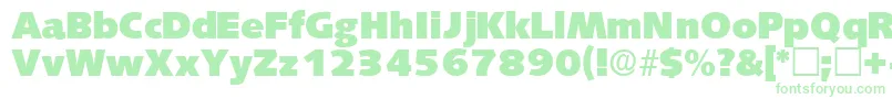 LansettedisplaysskRegular-Schriftart – Grüne Schriften