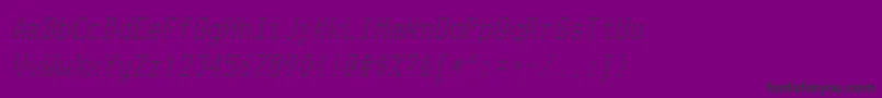 TelidonrgItalic Font – Black Fonts on Purple Background