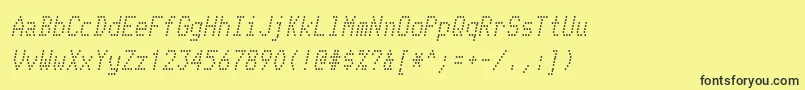 TelidonrgItalic Font – Black Fonts on Yellow Background