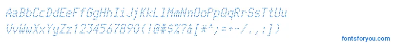 Шрифт TelidonrgItalic – синие шрифты на белом фоне