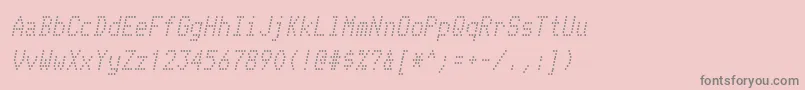 Шрифт TelidonrgItalic – серые шрифты на розовом фоне